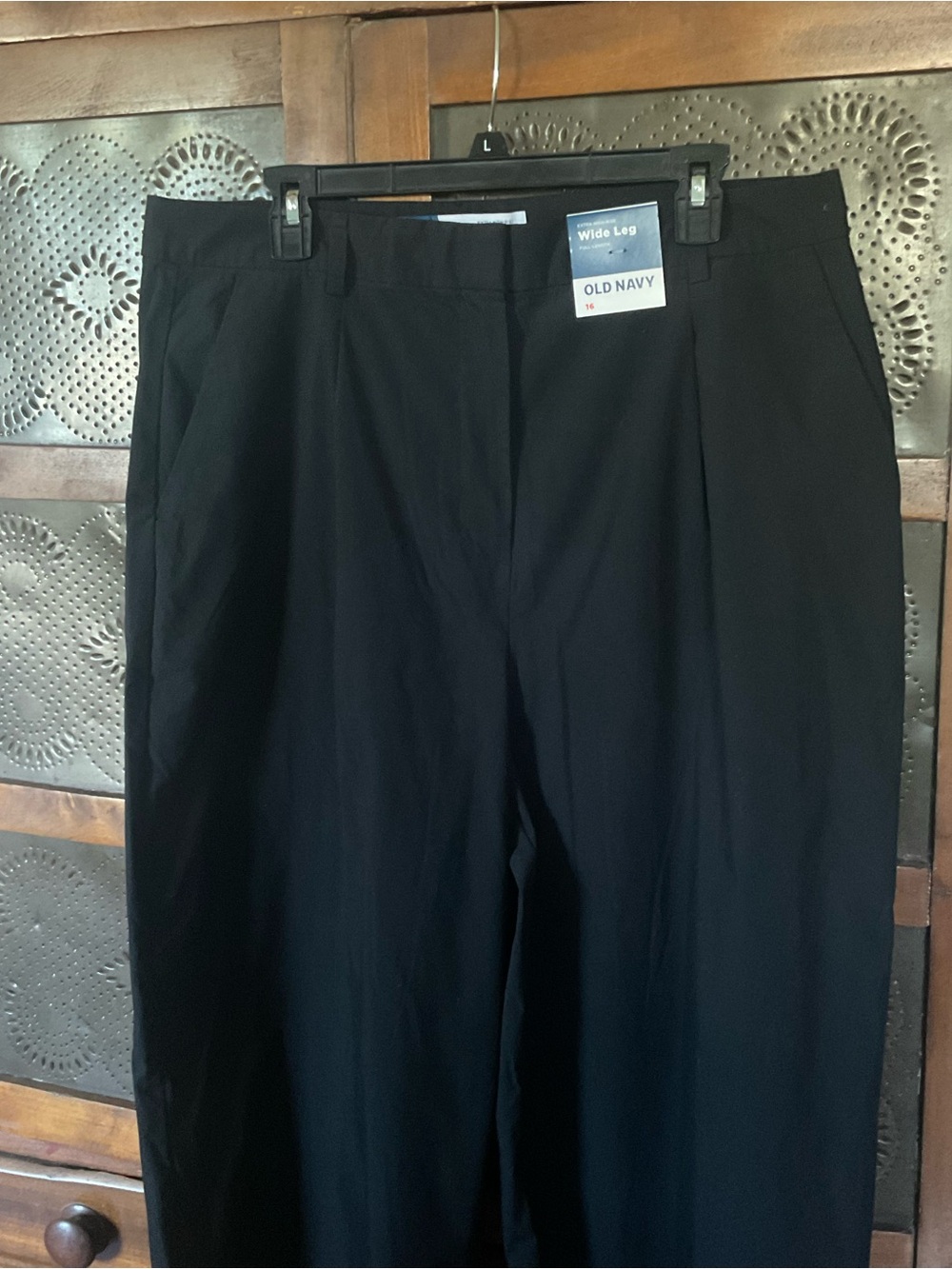 Old Navy Black Wide Leg Pants 16 NWT - Picture 2 of 7